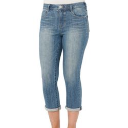Democracy Womens Roll Cuff Ankle Jeans