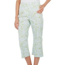 Counterparts Womens Paisley 19 in. Pull-On Capris