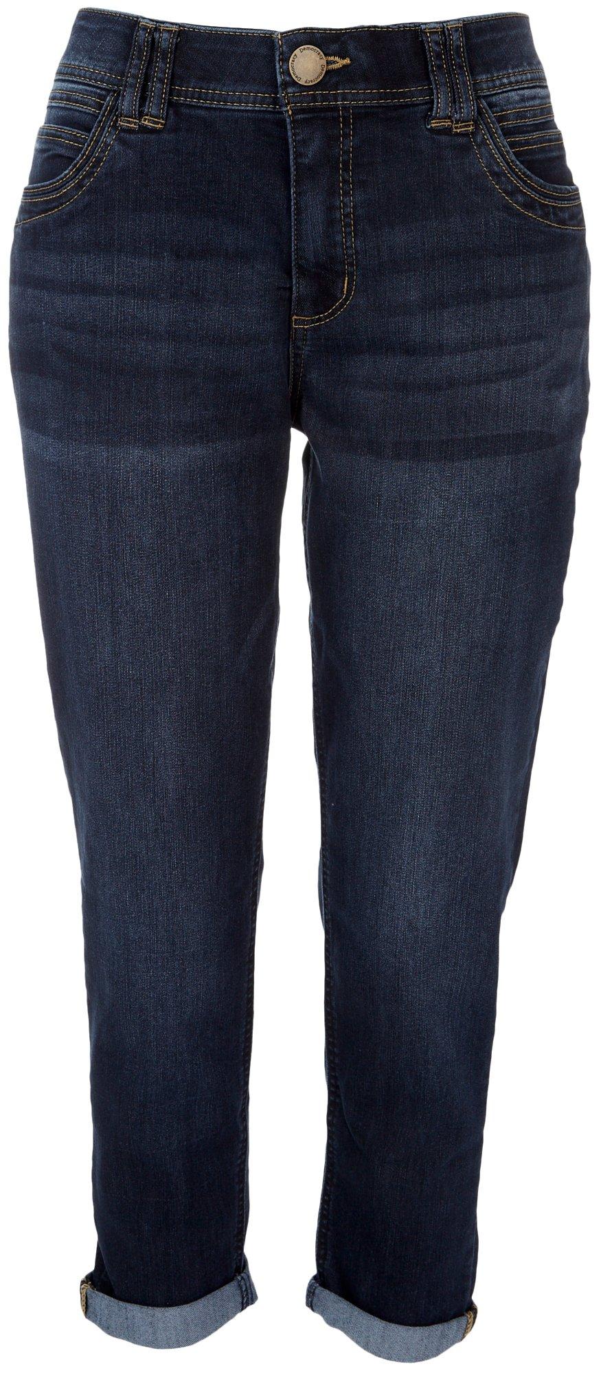 Womens 25 in. Roll Cuff Crop Jeans