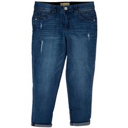 Womens 26 in. Deconstructed Ab-tec Cuffed Jeans