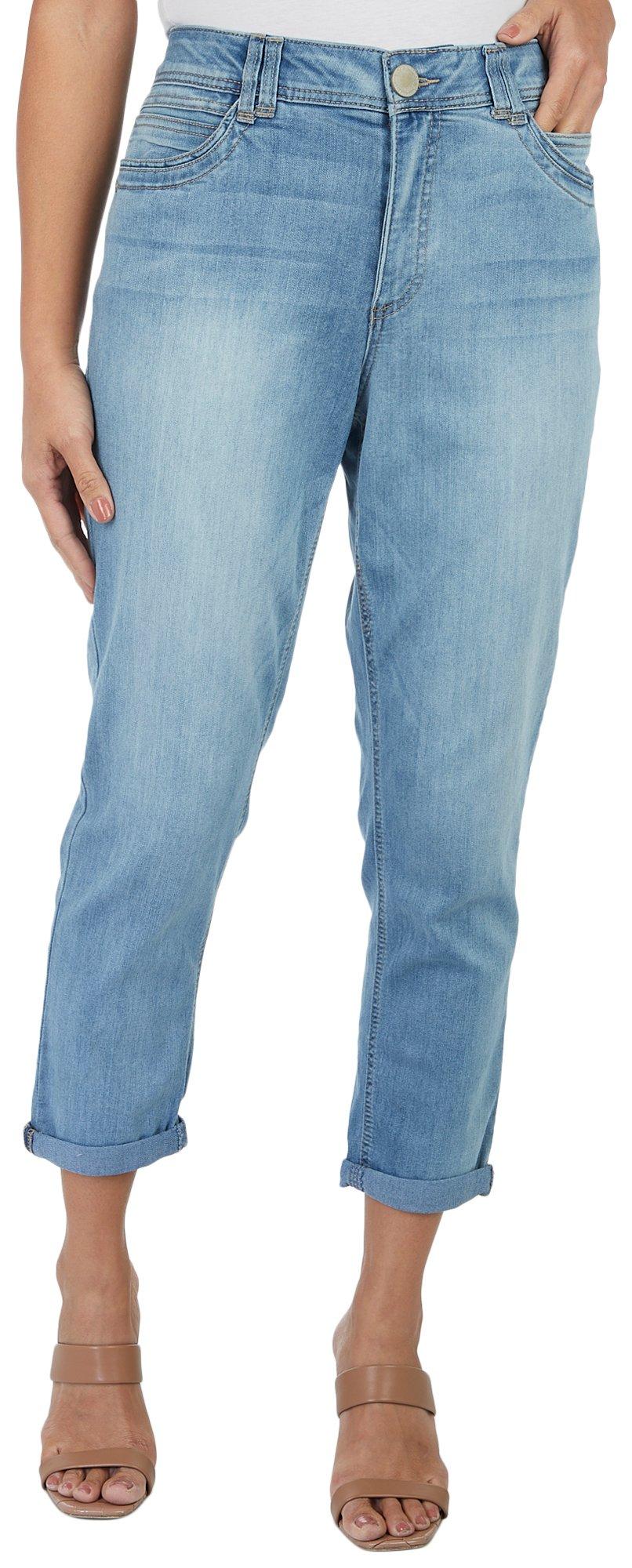 Democracy Womens 27 in. Ab-tec Roll Cuff Jeans