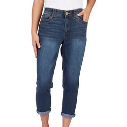 Democracy Womens Solid Ab-Tech 27 in. Ankle Jeans