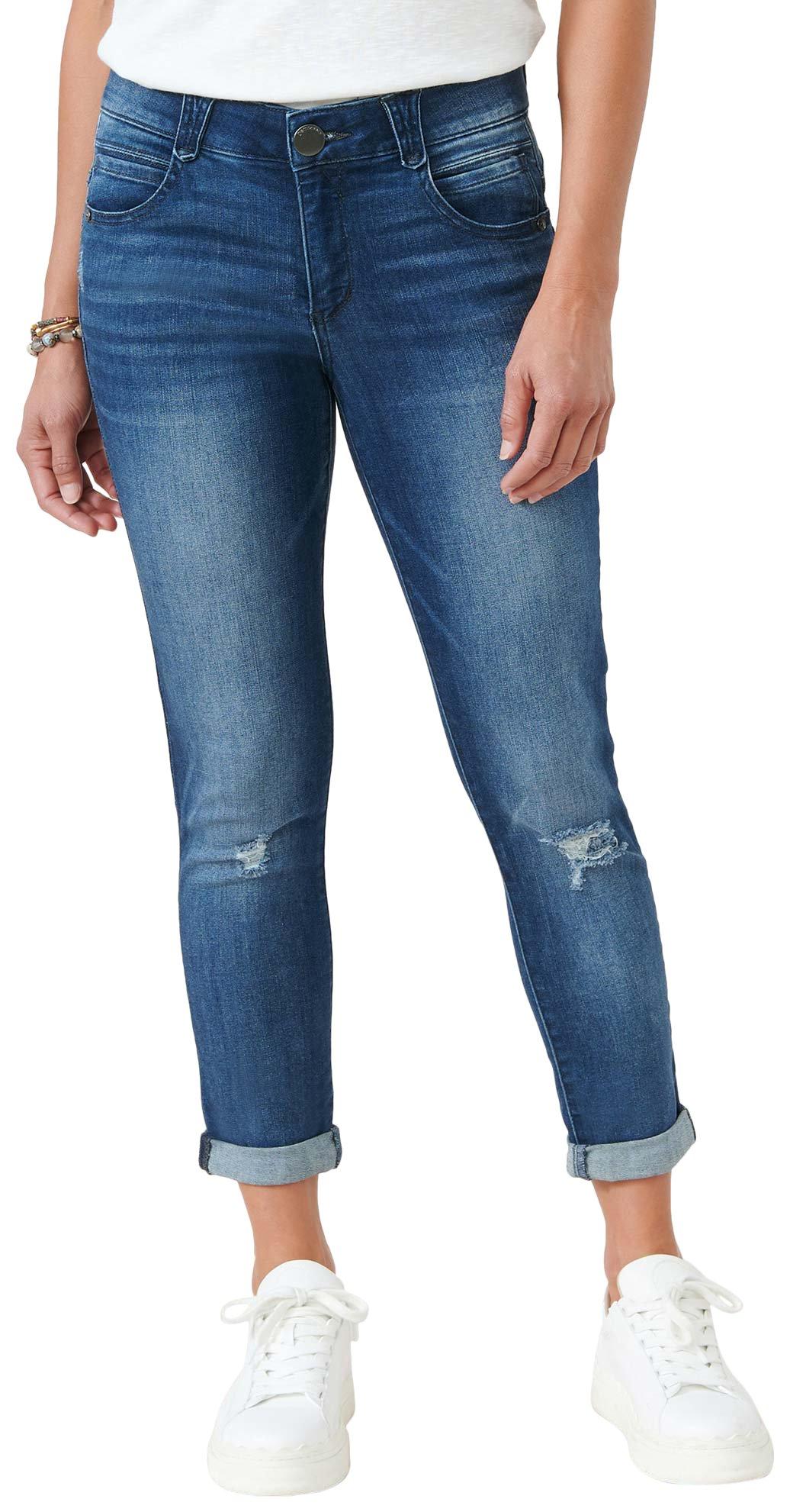 Democracy Womens 25 in. Hi-Rise Ab Tech Stretch Jeans