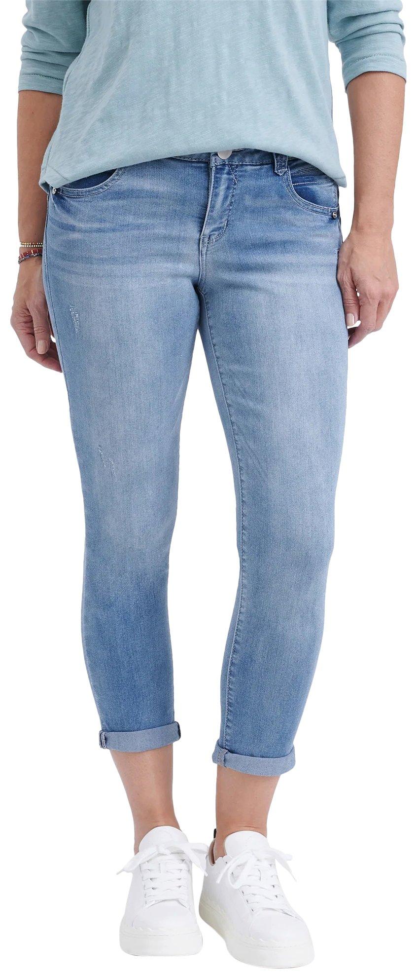 Womens 25 in. Hi-Rise Ab Tech Stretch Jeans
