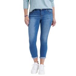 Womens Mid-Rise Repreve Roll Cuff Crop Jeans