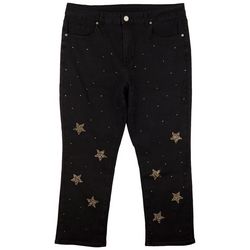 COPPERFLASH Womens Embellished Star Jeans