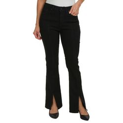 Womens 31 in. Hi-Rise Front Slit Skinny Bootcut Jeans
