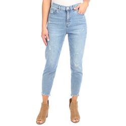 Womens Deconstructed Skinny Jeans