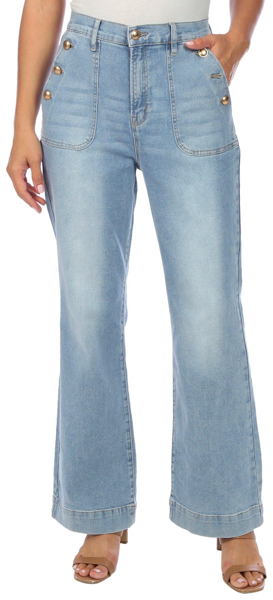 Nicole Miller Womens Perf Fry Boot Cut Jeans