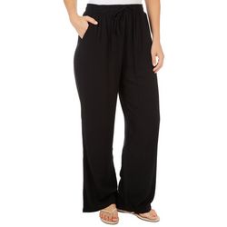 Royalty by YMI Womens Pull-On Solid Relaxed Pant