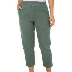 Royalty By YMI Womens 28 in. Solid Gauze Pocket Pants