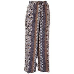 Royalty by YMI Womens Pull-On Tile Stripe Relaxed Pant