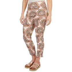 Cooper & Ella Womens Dotted Paisley Pull On Pants