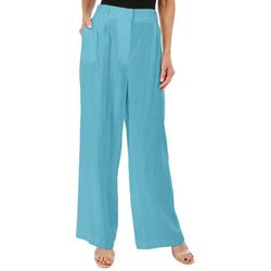 Blue Sol Womens Solid Trouser Pants