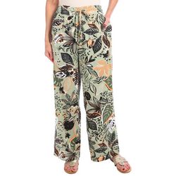 Blue Sol Womens Front Tie Flare Pant