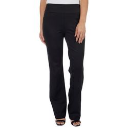 Cooper & Ella Womens 33 in. Solid Stretch Bootcut Pants