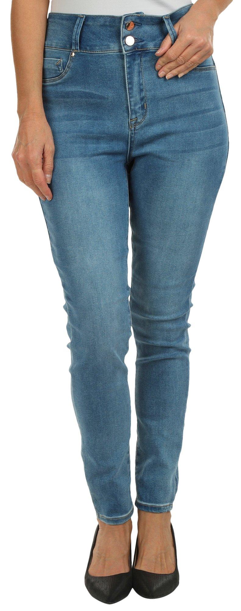 SEVEN 7 Womens 29 in. Curvy Skinny Two Button Jeans