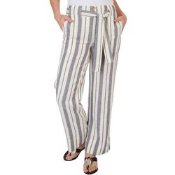 PROSECCO Womens Straight Fit Linen Pants