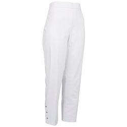 Counterparts Womens 27 in. Solid Barrel Ankle Pull On Pants