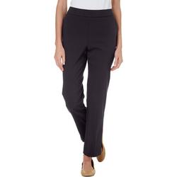Womens 30 in. Solid Straight Leg Pocket  Pants