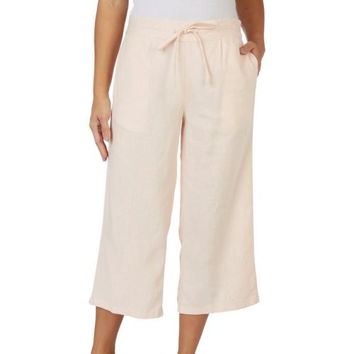 Per Se Womens Solid Pull On Drawstring Linen Pants | Bealls Florida