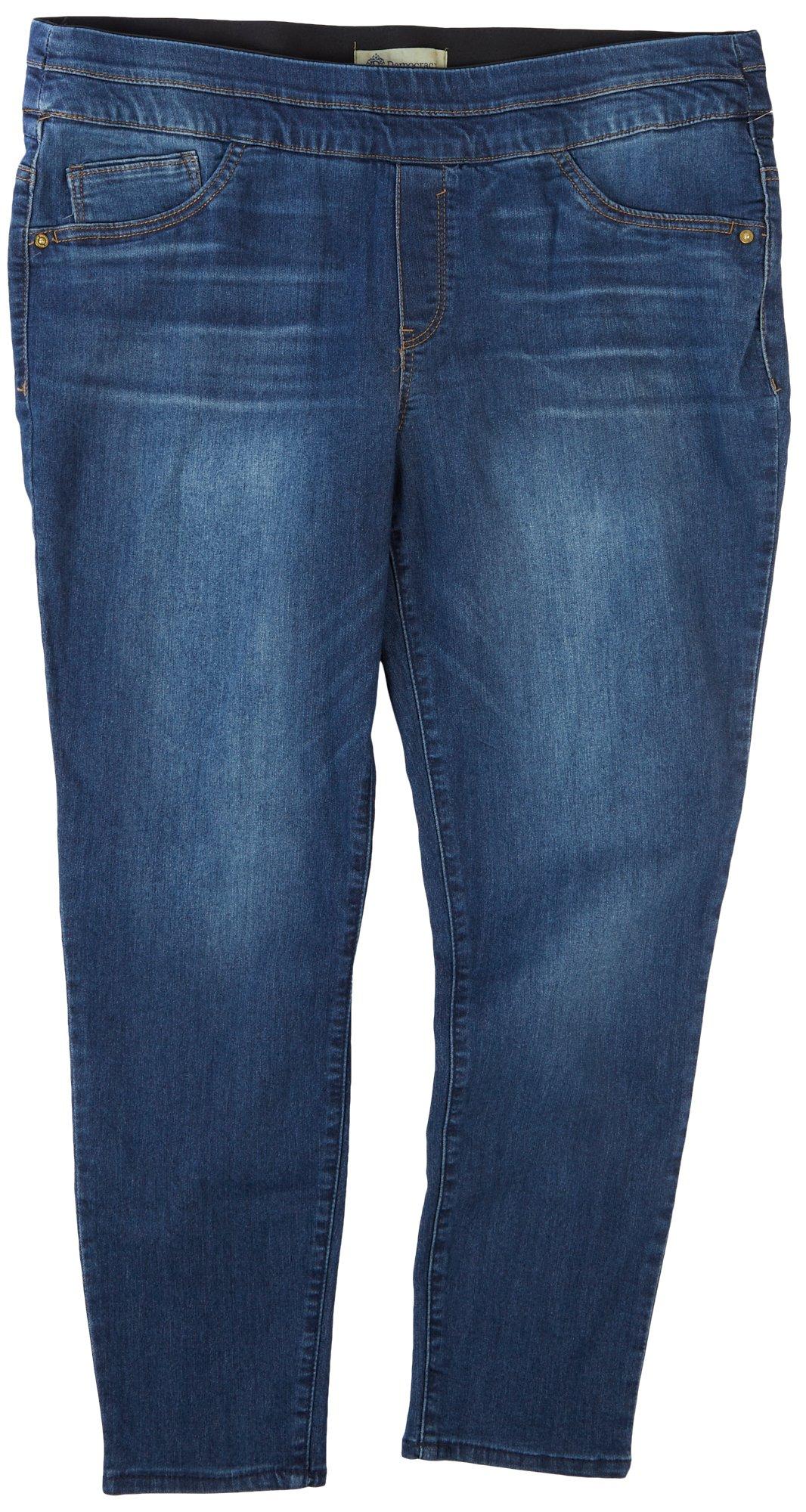 Nine West Taylor Cuffed Capri Jeans Women's Size 16 Light Wash Blue Casual  Denim