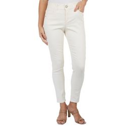 Democracy Womens 27 in. Solid Ab-Tech Ankle Jeans