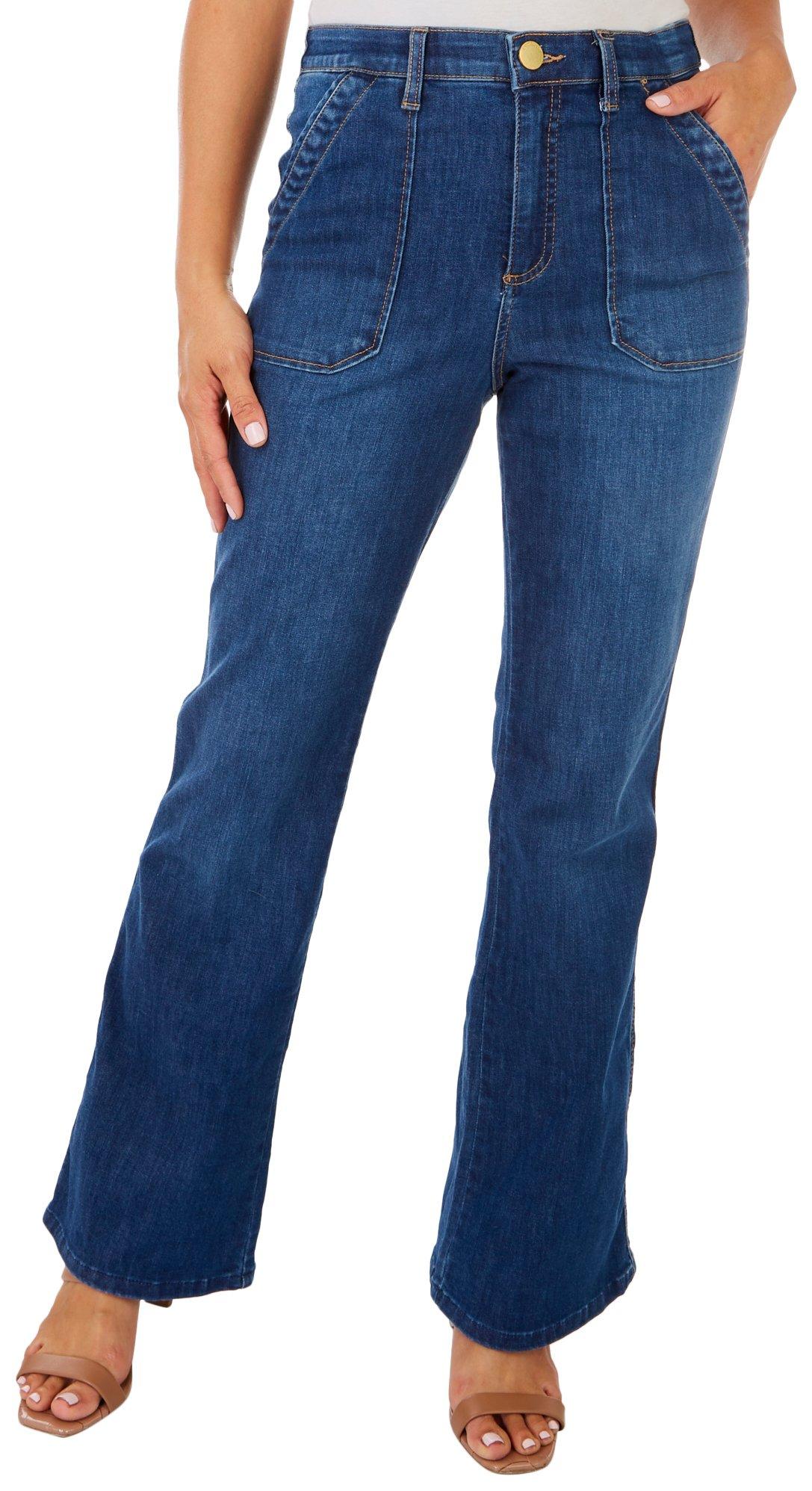 Womens 32 in. Hi-Rise Ab-tec Flare Leg Jeans