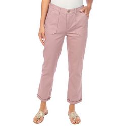 Democracy Womens Solid 27 in. Ab-Tech Utility Pants