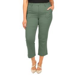 Democracy Womens 27 in. Cropped Flare Ab-technology Pants