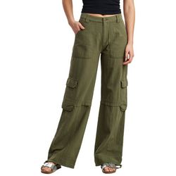 Supplies by Union Bay Women's Solid Wide Leg Cargo Pants