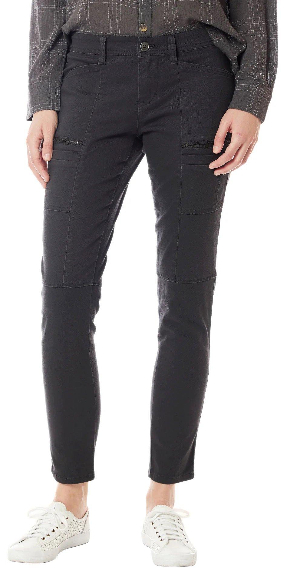 Buy XOXO women stretchable lightweight cargo pants light grey Online