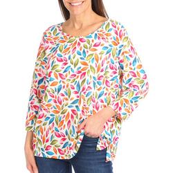 Womens Colorful 3/4 Sleeve Top