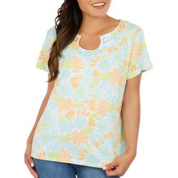 Hearts of Palm Womens Horse Shoe Short Sleeve Top