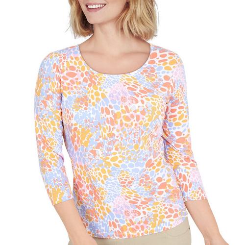 Hearts of Palm Womens Scoop Neck 3/4 Sleeve