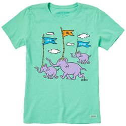 Life Is Good Womens Elephant Place T-shirt