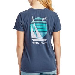 Life Is Good Womens Seas The Day T-Shirt