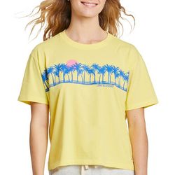 Life Is Good Womens Palm Sea Stripe T-Shirt