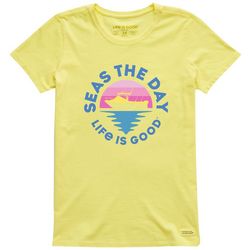 Life Is Good Womens Seas The Day T-Shirt