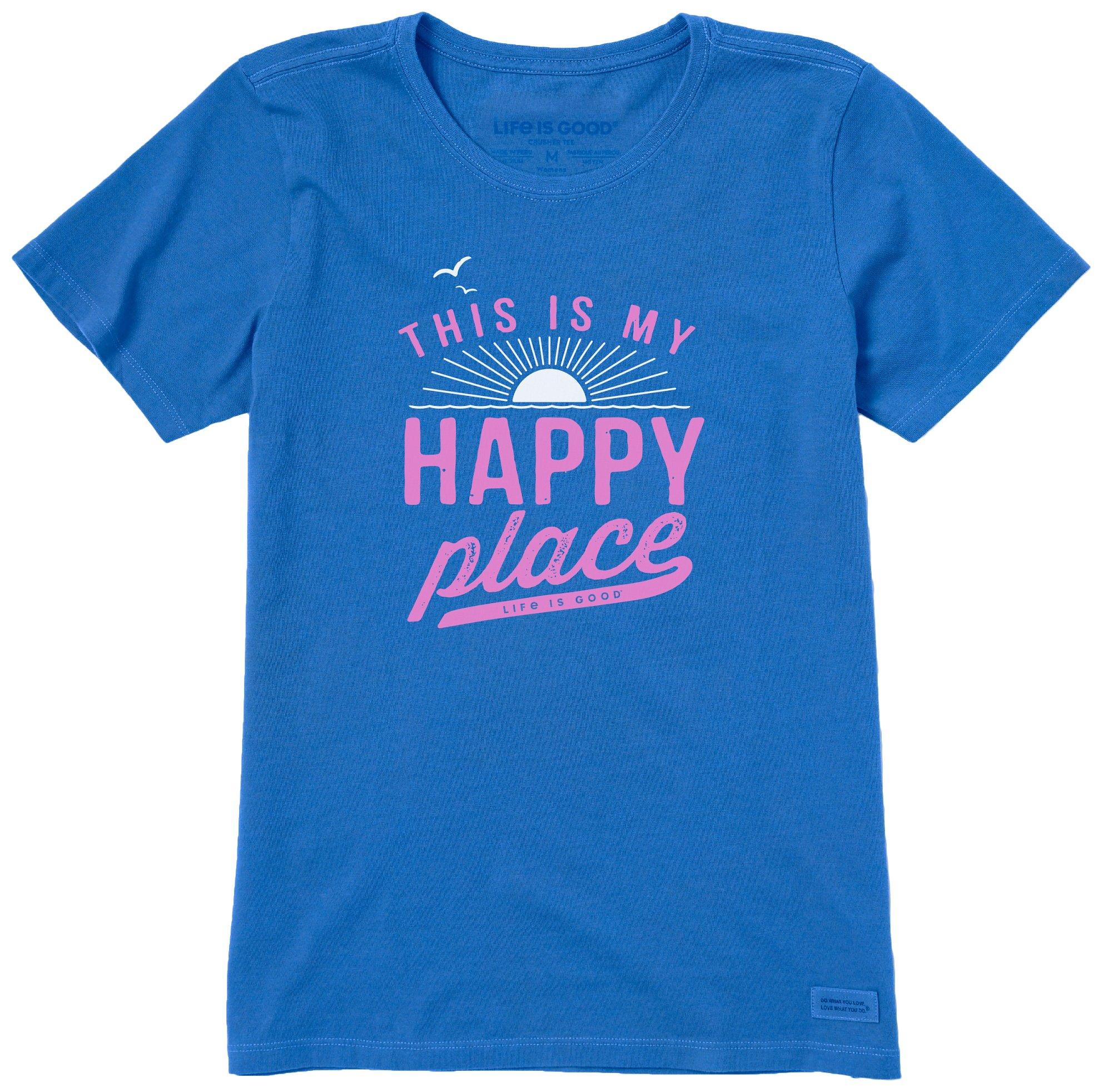Life Is Good Womens Happy Place T-Shirt
