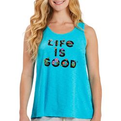 Life Is Good Womens Stack Flower Tank Top