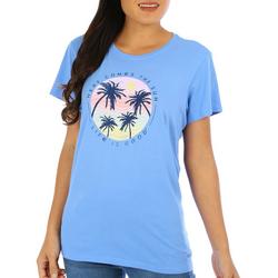 Womens Here Comes The Sun Round Neck T-Shirt