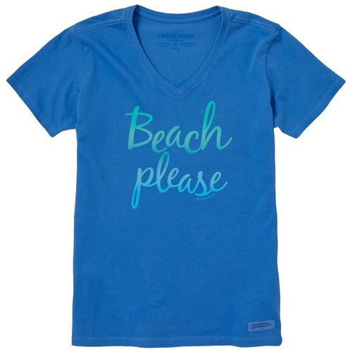 Life Is Good Womens Beach Please T-shirt