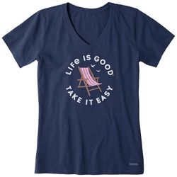 Life Is Good Womens Take It Easy T-shirt