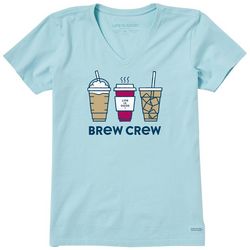 Life Is Good Womens Brew Crew T-shirt
