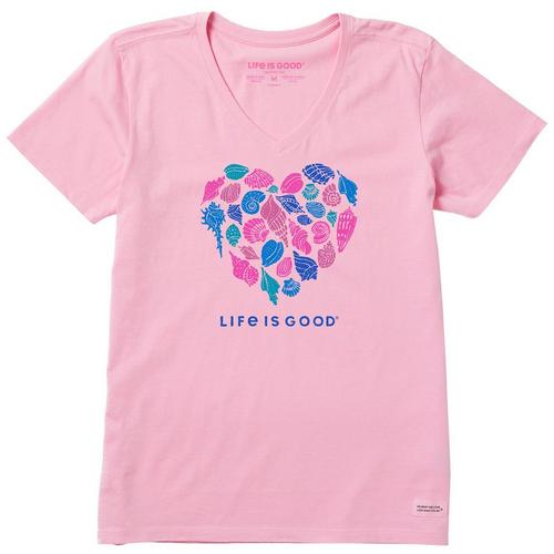 Life Is Good Womens Heart Of Shells On