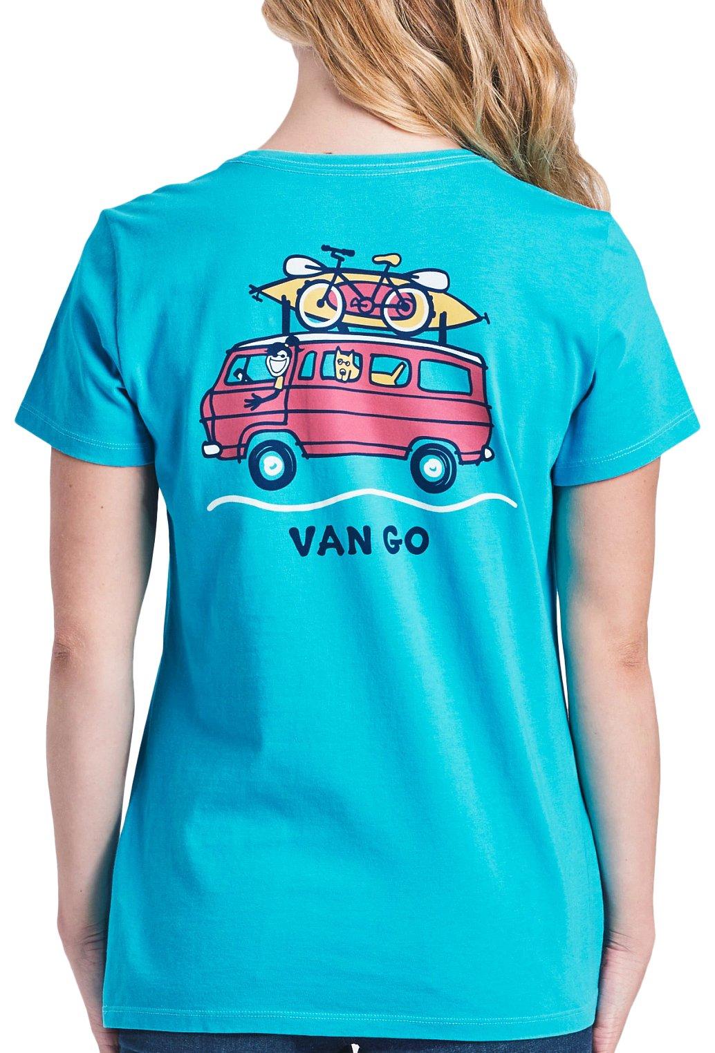 Life Is Good Womens Van Go T-Shirt
