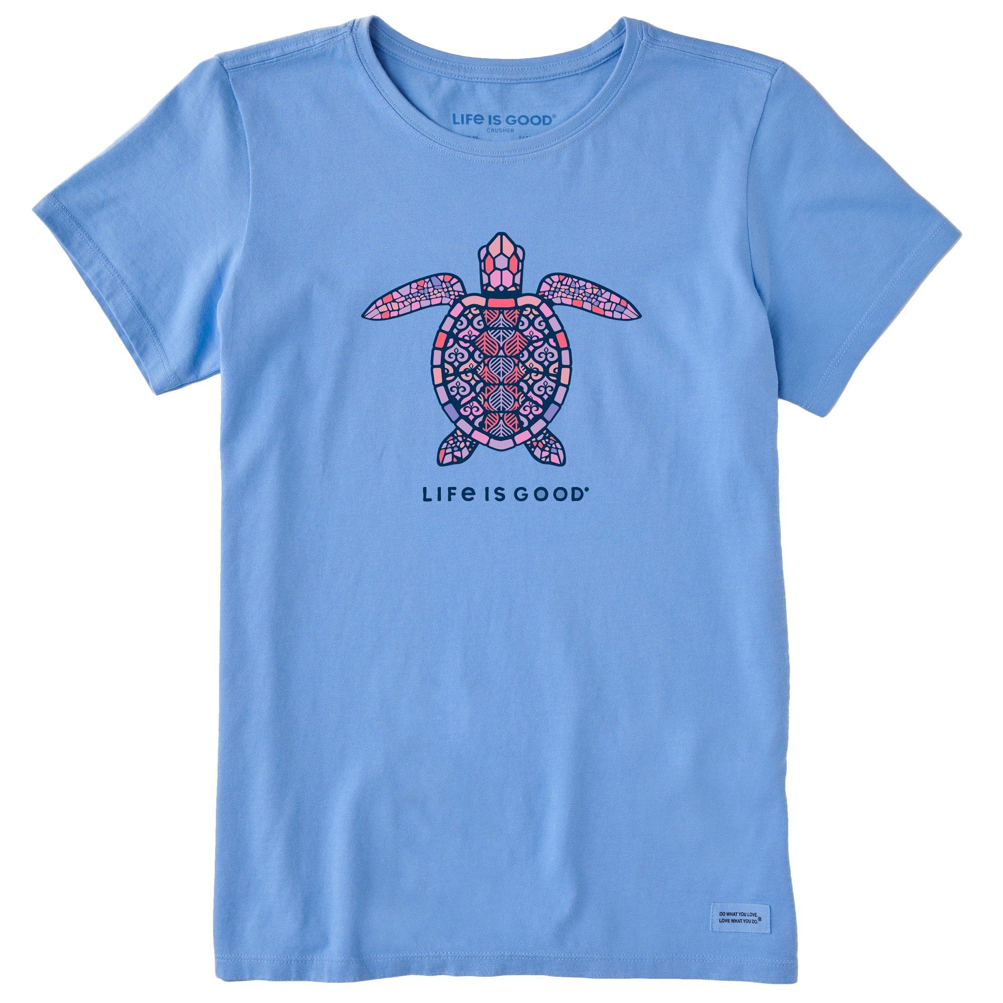 Womens Mandala Turtle Short Sleeve Tee