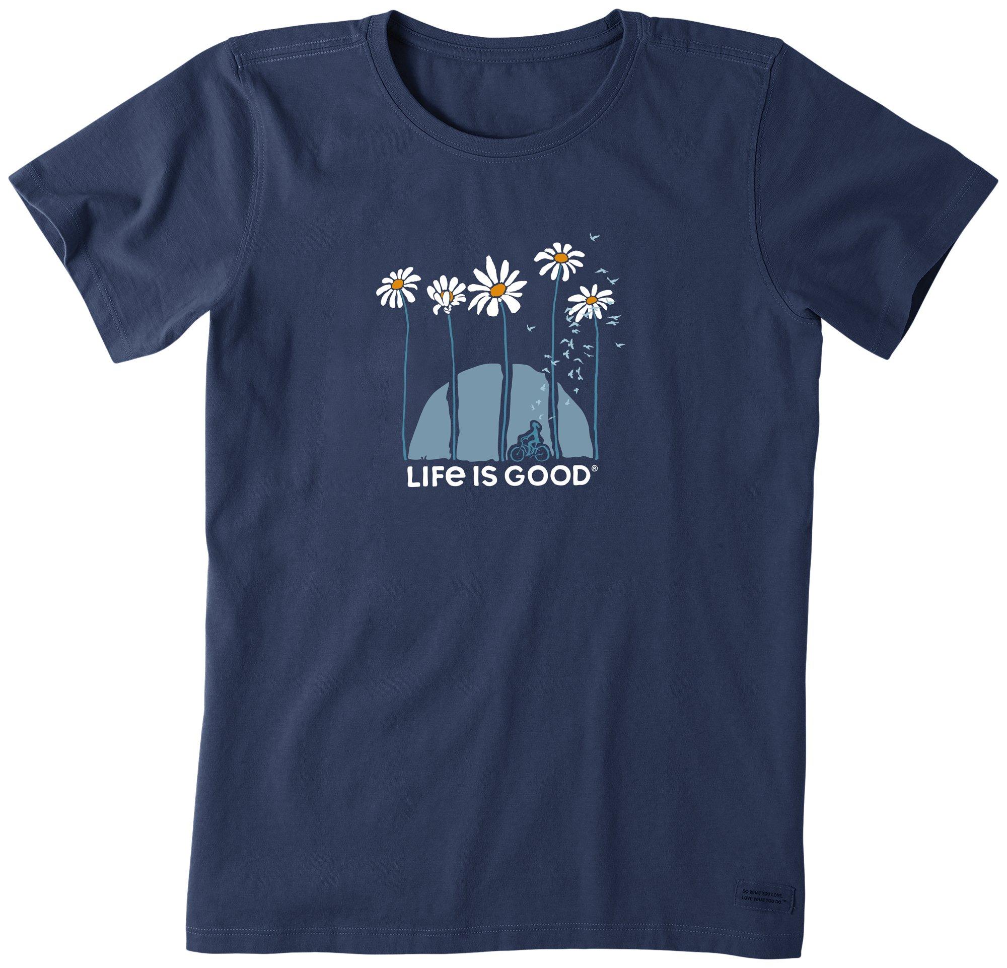 Womens Towering Daisies Short Sleeve Tee