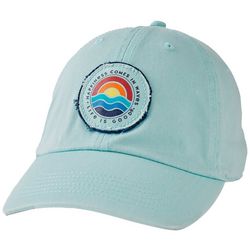 Life Is Good Womens Happiness Comes In Waves Logo Cap